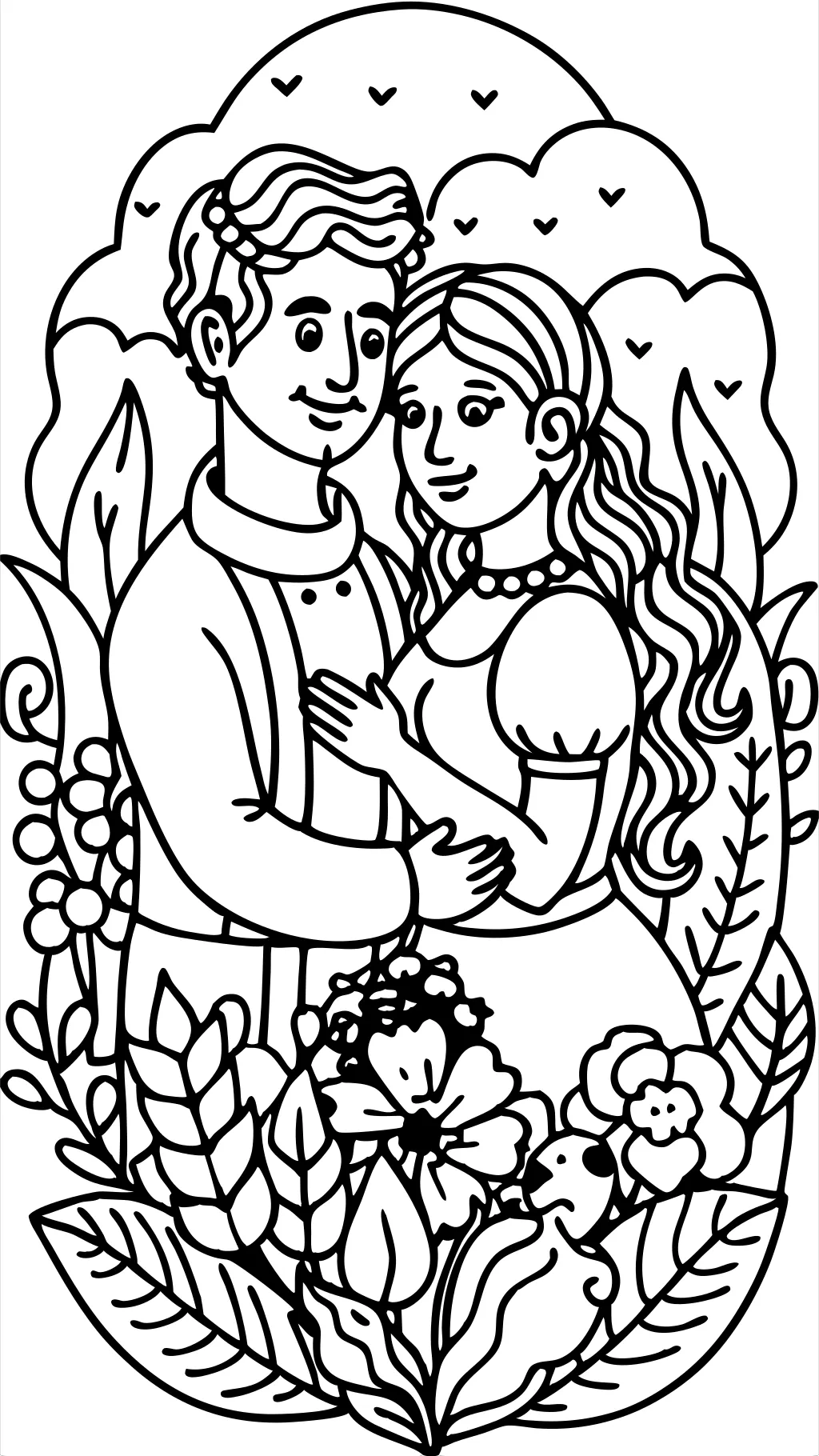 couple coloring pages for adults